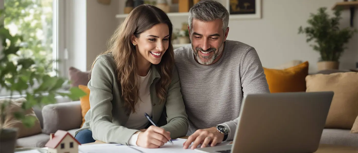 Newlyweds preparing for closing escrow on new home