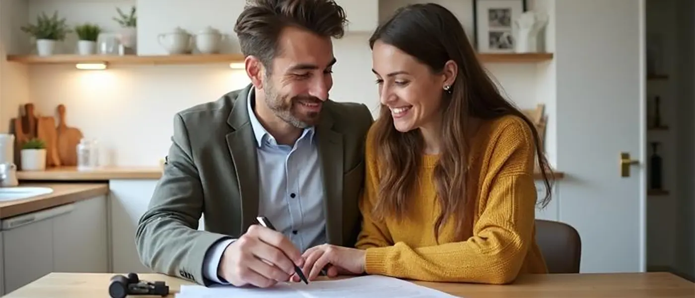 Newlywed doing homebuyer program due diligence